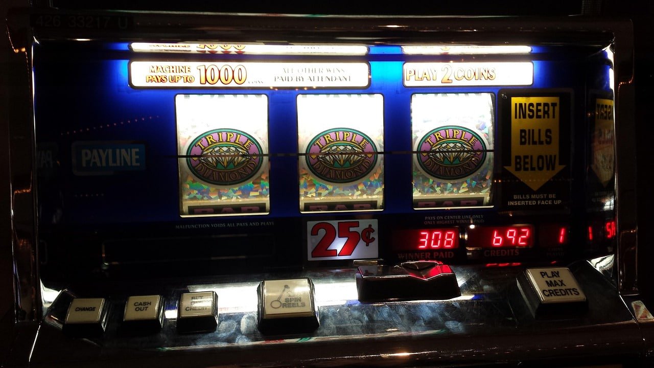 Ilustrasi kategor slot online dengan simbol mesin slot